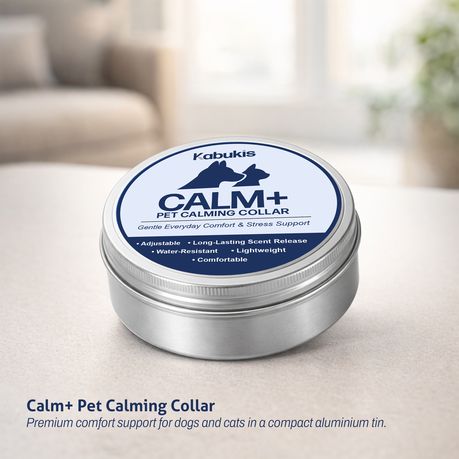 Calm+ Pet Calming Collar - Gentle Comfort & Stress Support for Pets - Kabukis