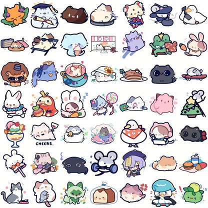100pcs Cute Little Animals Stickers - Kabukis