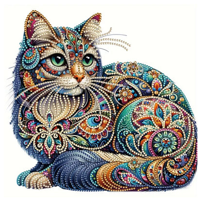 Dazzling Cat 5D Diamond Art Kit - Kabukis