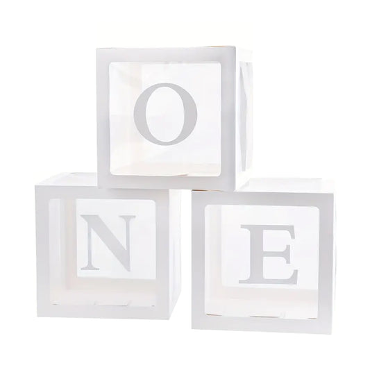 Kabukis Chic 'ONE' Balloon Box - Celebrate Baby's Big Milestone! - Kabukis