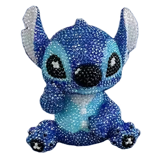 DIY Colorful Stitch White Piggy Bank - Fun 3D Diamond Dot Painting Craft - Kabukis