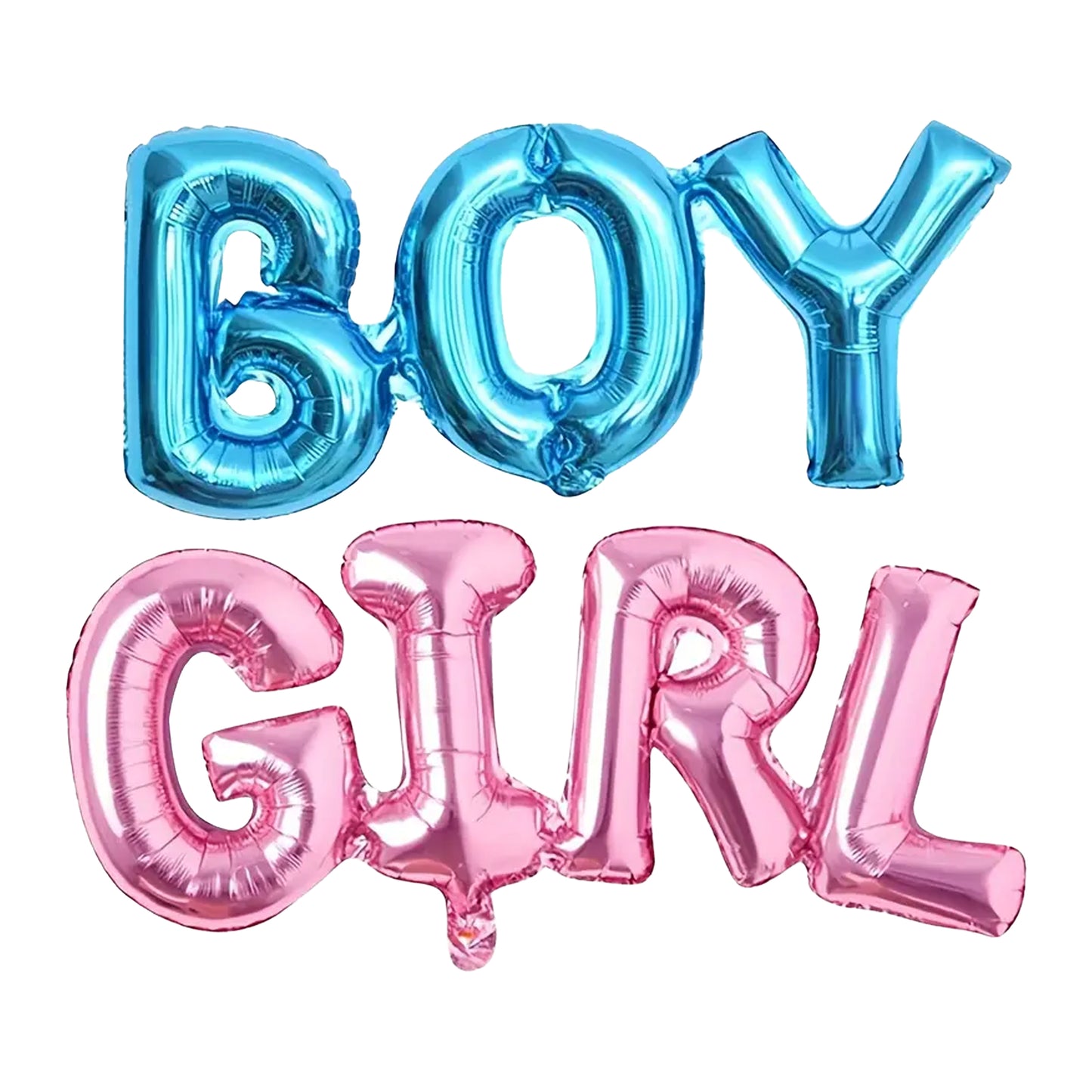 Gender Reveal Foil Balloons - Add Joy to Every Shower Celebration! - 2 Piece - Kabukis