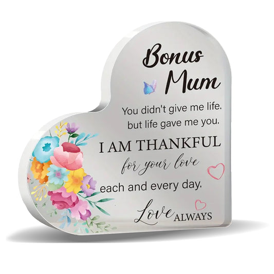Kabukis Heart - Shaped Bonus Mum Gift - A Meaningful Gift with Floral Charm - Kabukis