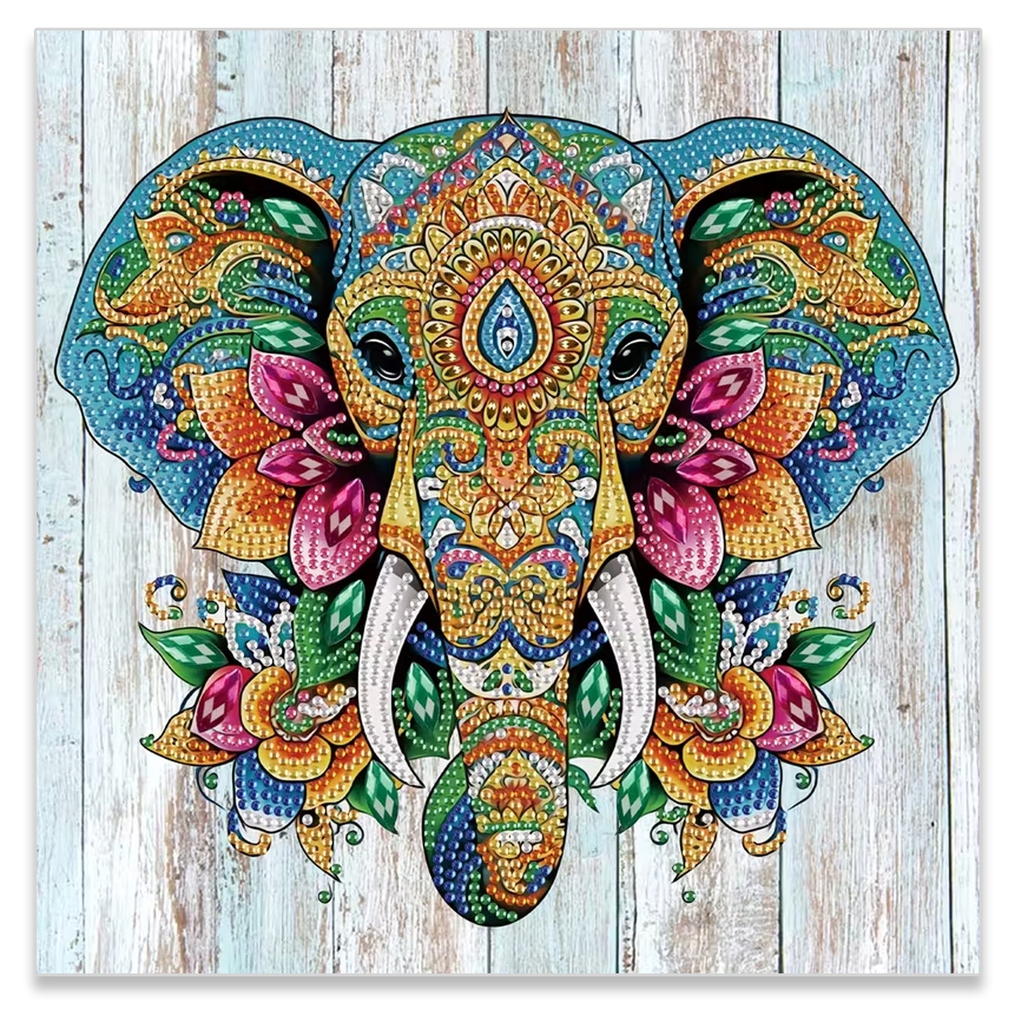 Diamond Dot Art Painting Kit Elephant Craft - Sparkling 5D DIY Fun - Kabukis