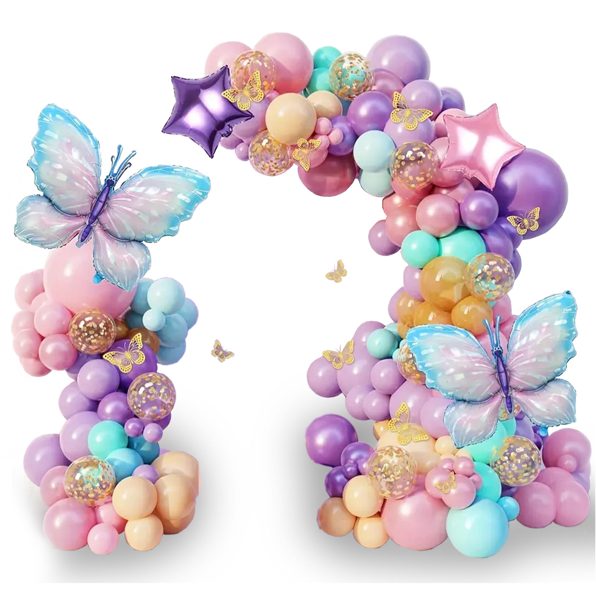 157 - piece Enchanting Blue Butterfly Balloon Set - Kabukis