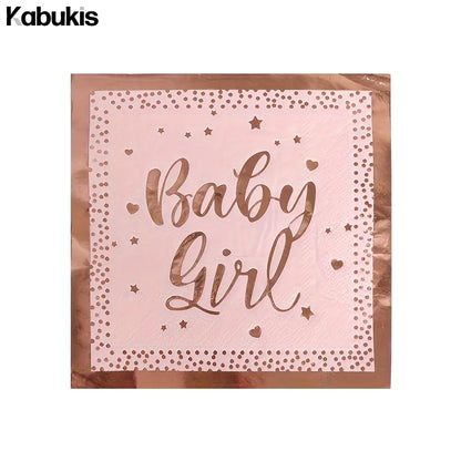 Kabukis 59 Pieces Rose Gold Party Tableware Set - Plates, Cups & Napkins - Kabukis