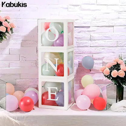 Kabukis Chic 'ONE' Balloon Box - Celebrate Baby's Big Milestone! - Kabukis