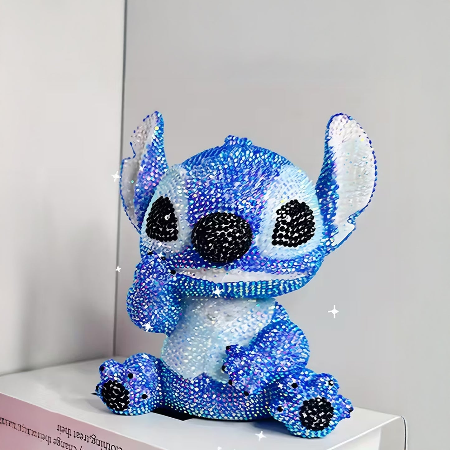 DIY Colorful Stitch White Piggy Bank - Fun 3D Diamond Dot Painting Craft - Kabukis