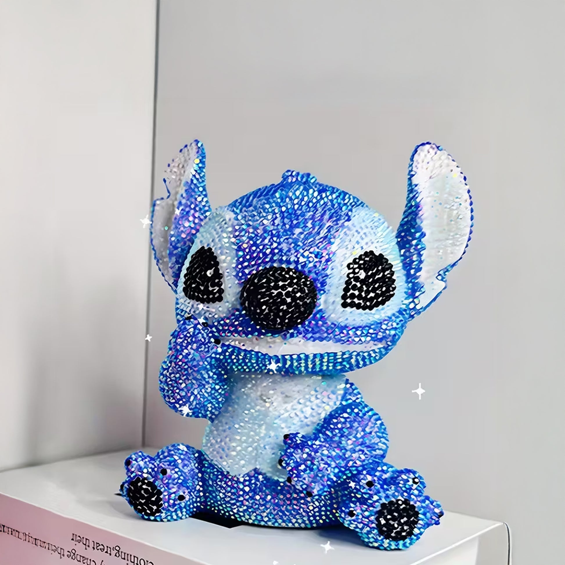 DIY Colorful Stitch White Piggy Bank - Fun 3D Diamond Dot Painting Craft - Kabukis