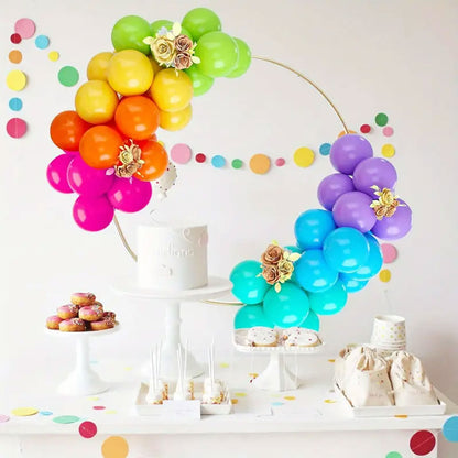Vibrant Rainbow Latex Balloons - Brighten Up Every Celebration - Set of 55 - Kabukis