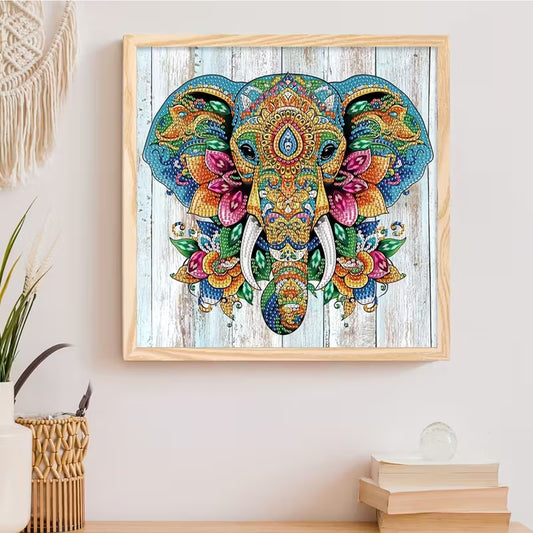 Diamond Dot Art Painting Kit Elephant Craft - Sparkling 5D DIY Fun - Kabukis
