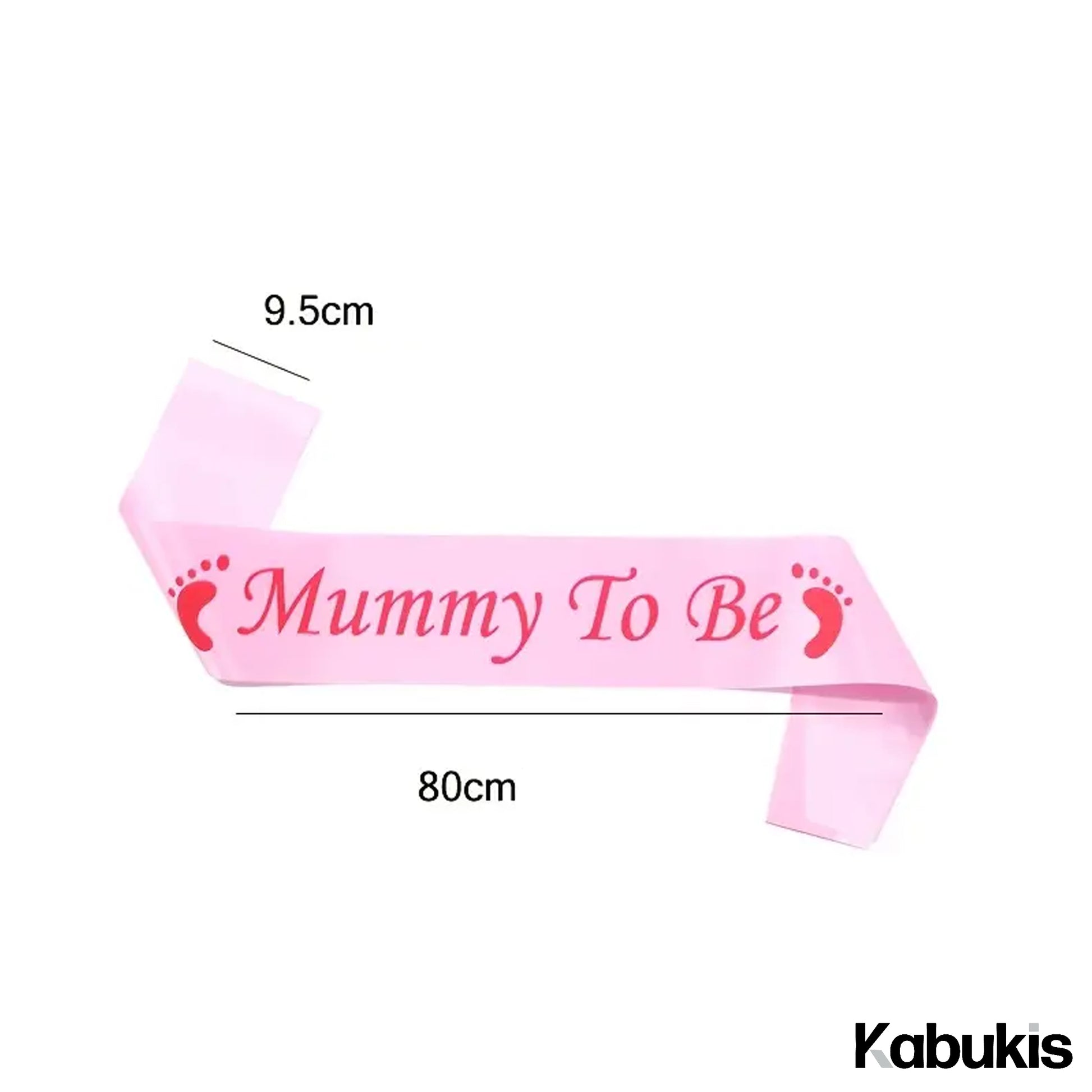 Mom and Dad Baby Shower Canvas Sash Set - Pink and Blue - 2 Piece - Kabukis