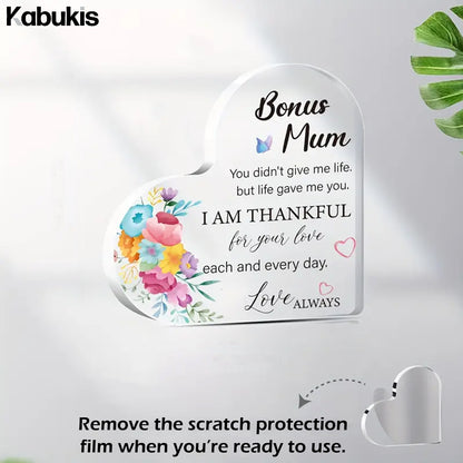 Kabukis Heart - Shaped Bonus Mum Gift - A Meaningful Gift with Floral Charm - Kabukis
