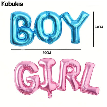 Gender Reveal Foil Balloons - Add Joy to Every Shower Celebration! - 2 Piece - Kabukis