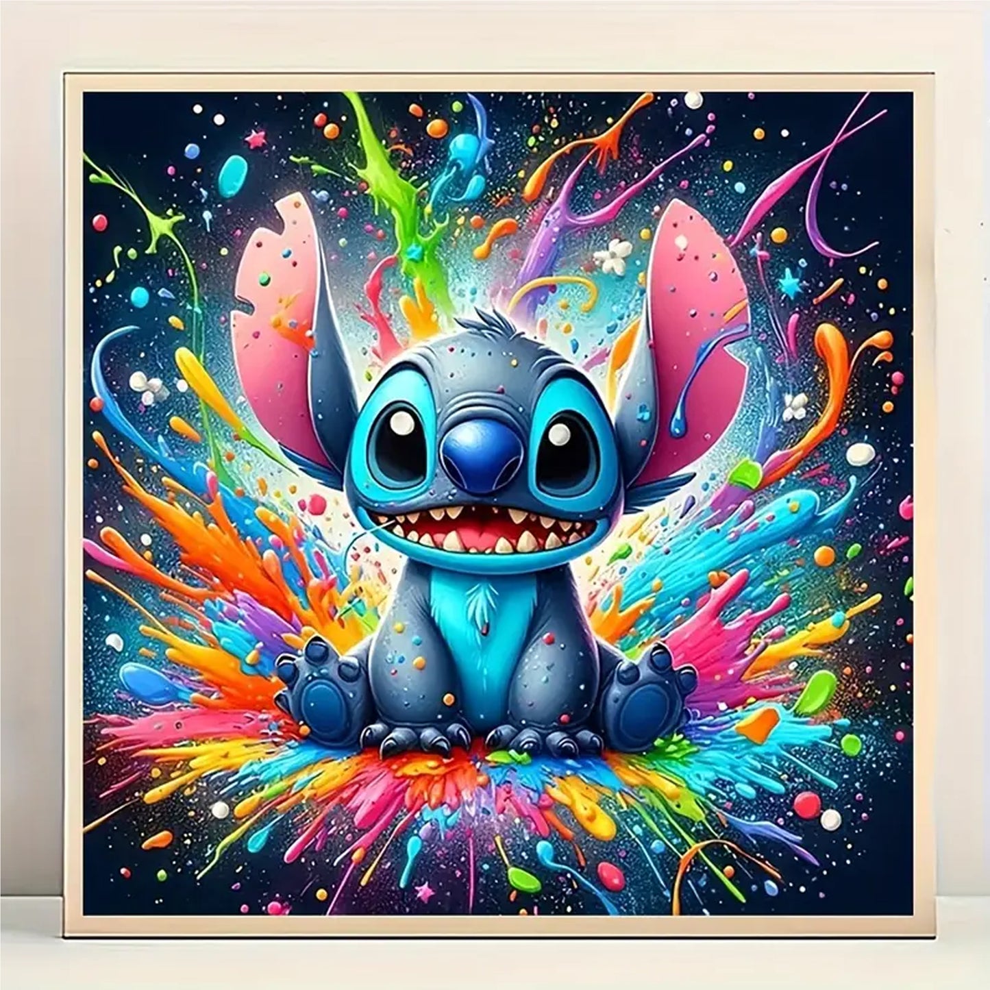 5D DIY Diamond Dot Art Painting Kit Stitch Cartoon - Vibrant Craft Fun - Kabukis