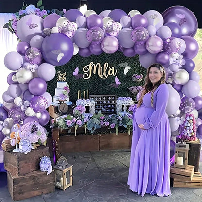 107 Pieces Lavender & Purple Balloon Arch Kit - Elevate Your Celebration! - Kabukis