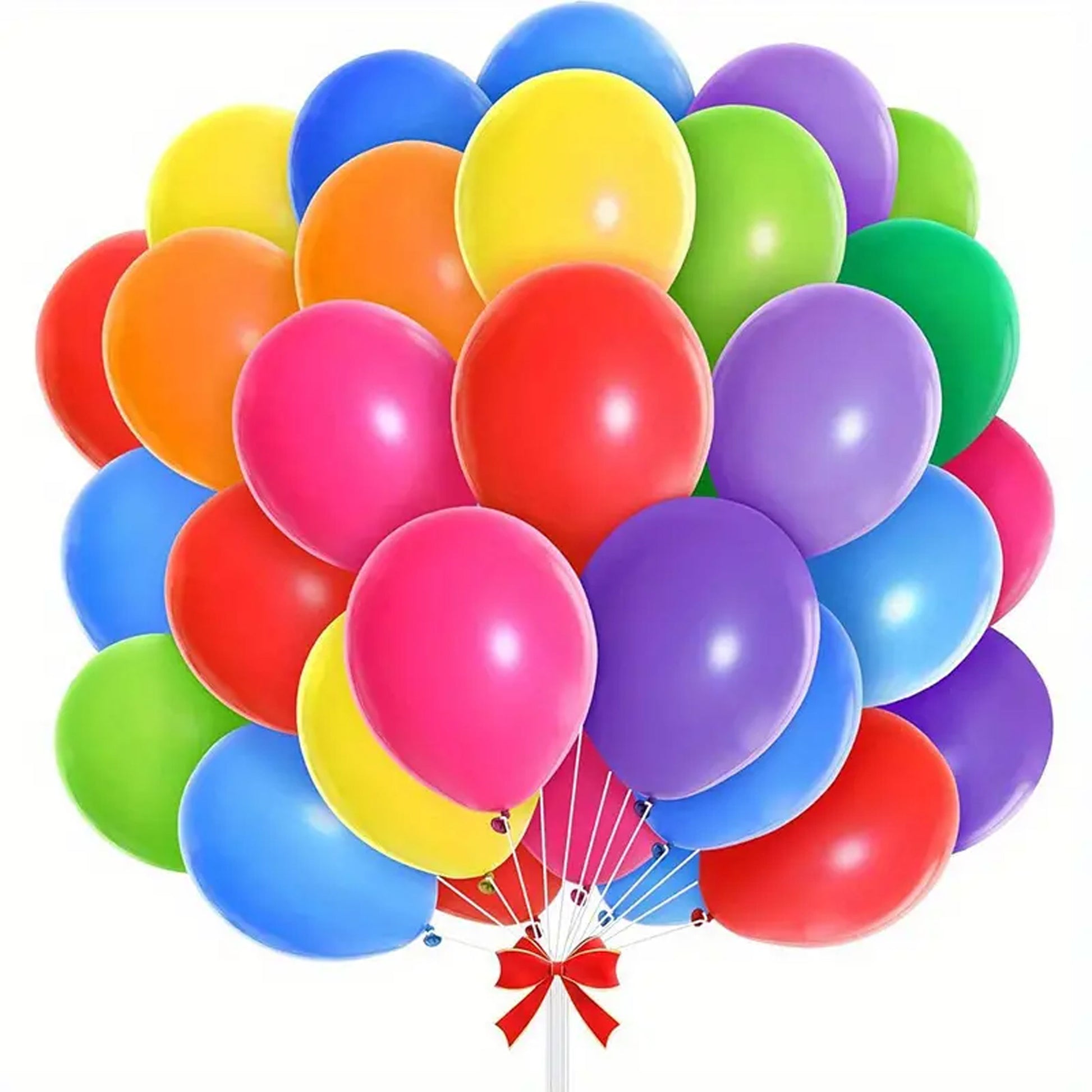 Vibrant Rainbow Latex Balloons - Brighten Up Every Celebration - Set of 55 - Kabukis