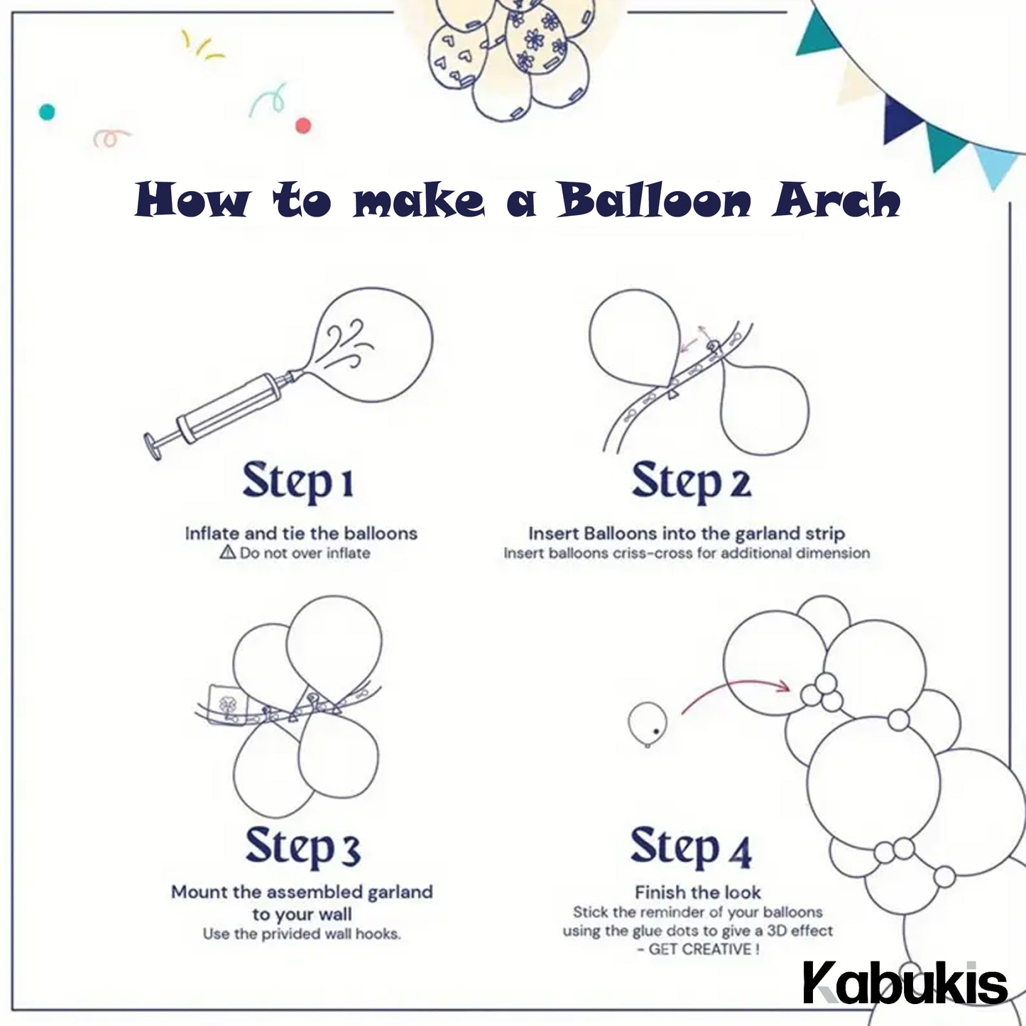 Kabukis 135 Piece Purple Butterfly Balloon Set - Enchanting Party Elegance - Kabukis