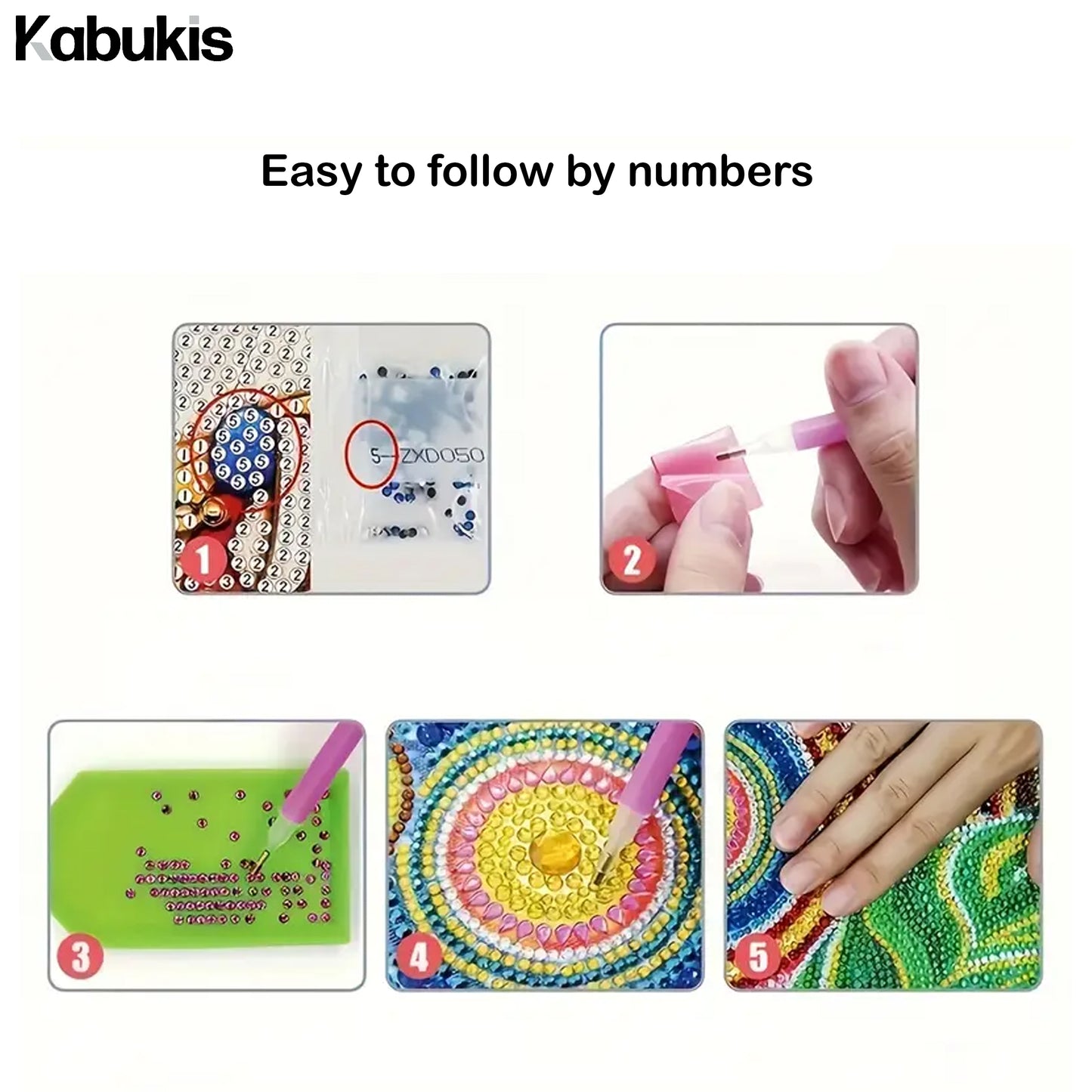 Dazzling Cat 5D Diamond Art Kit - Kabukis