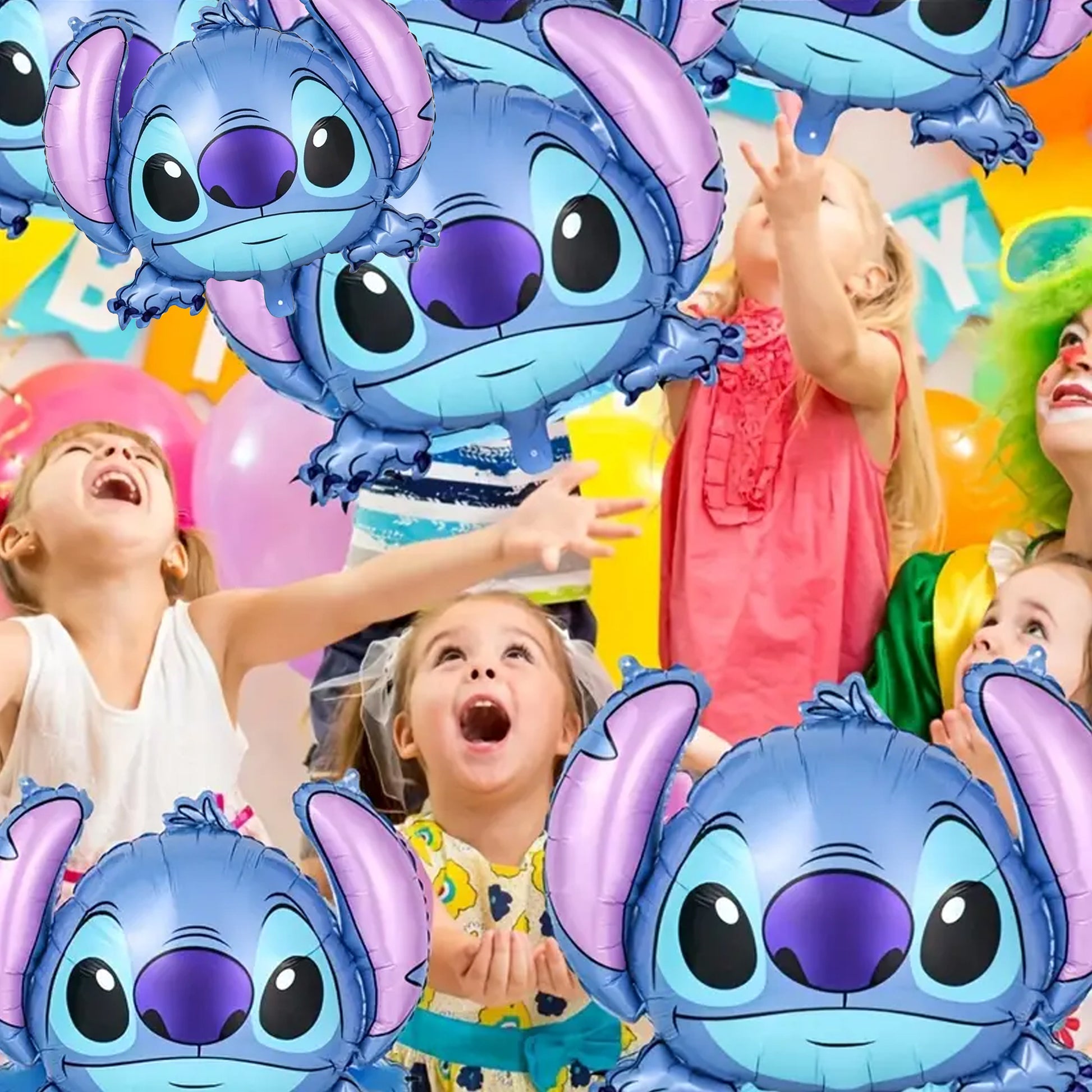 Kabukis 6 Piece Stitch Foil Balloon Set - Magical Party Joy for All Ages - Kabukis