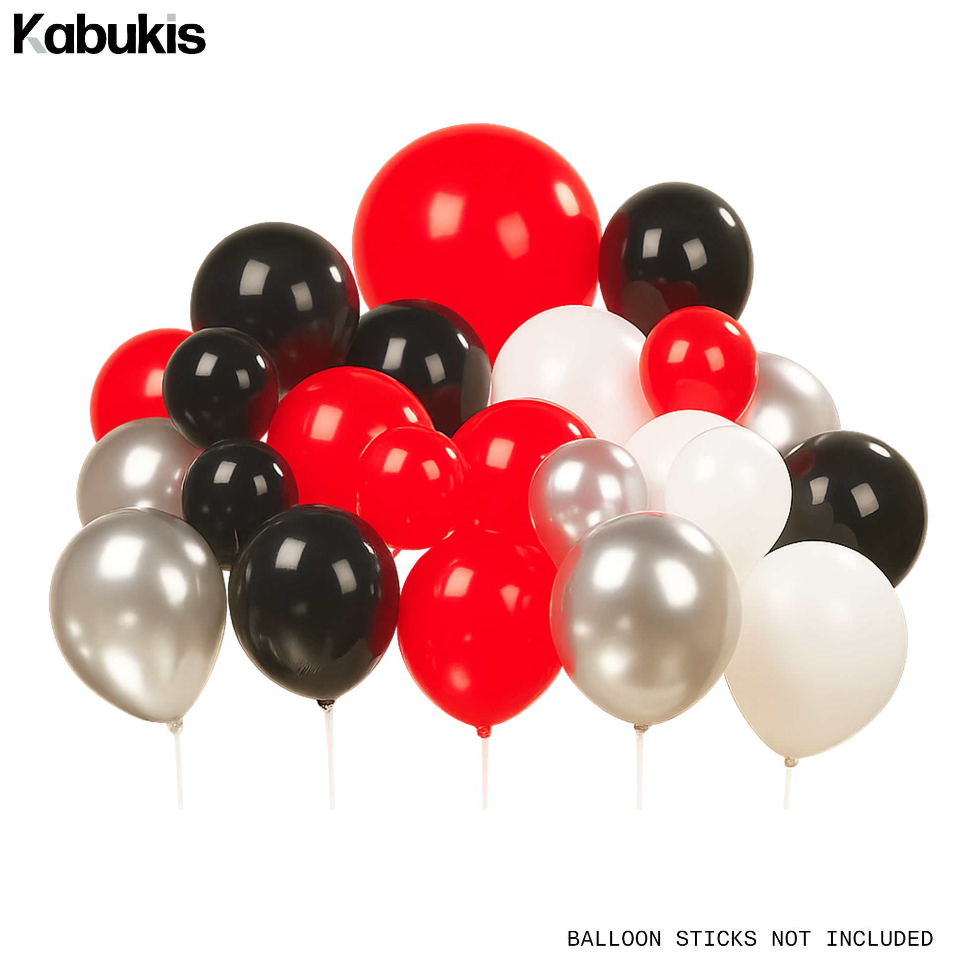 Kabukis 154 Piece Casino Vegas Party Balloon Arch Kit - Dazzling and Deluxe - Kabukis