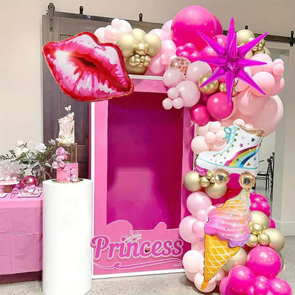 127 Pieces Pink Balloon Wreath Arch Kit - Create Magical Celebrations! - Kabukis