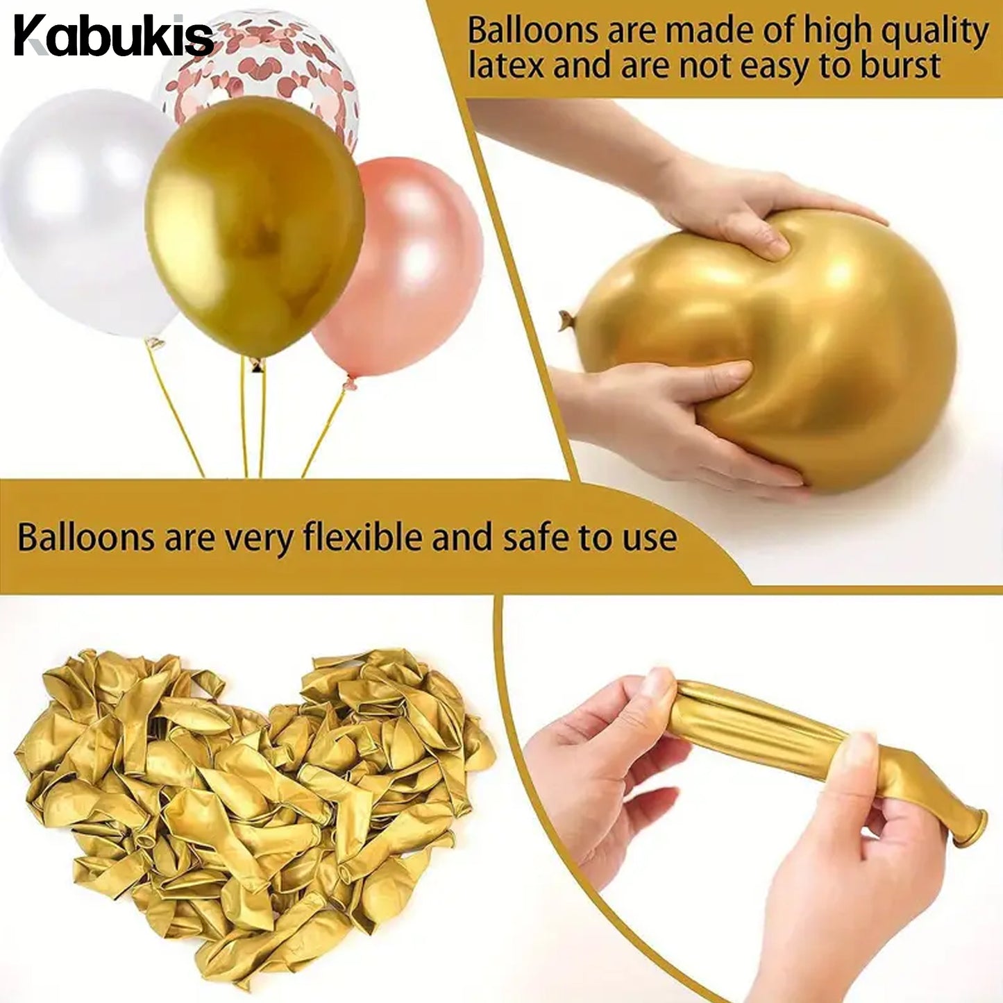 Kabukis Jungle Safari Balloon Garland - Wild Party Fun, 145 Piece Kit - Kabukis