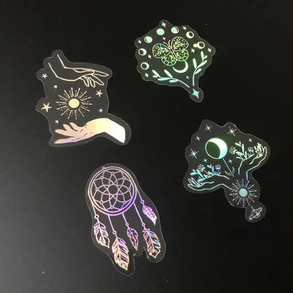 Holographic Bohemian Boho Style Stickers - 100 Pieces - Kabukis