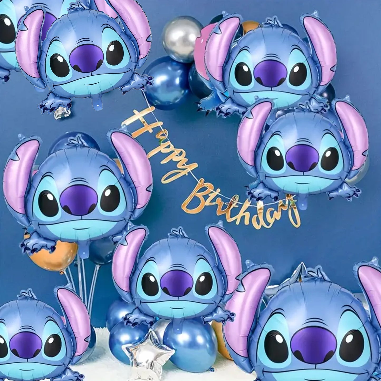 Kabukis 6 Piece Stitch Foil Balloon Set - Magical Party Joy for All Ages - Kabukis