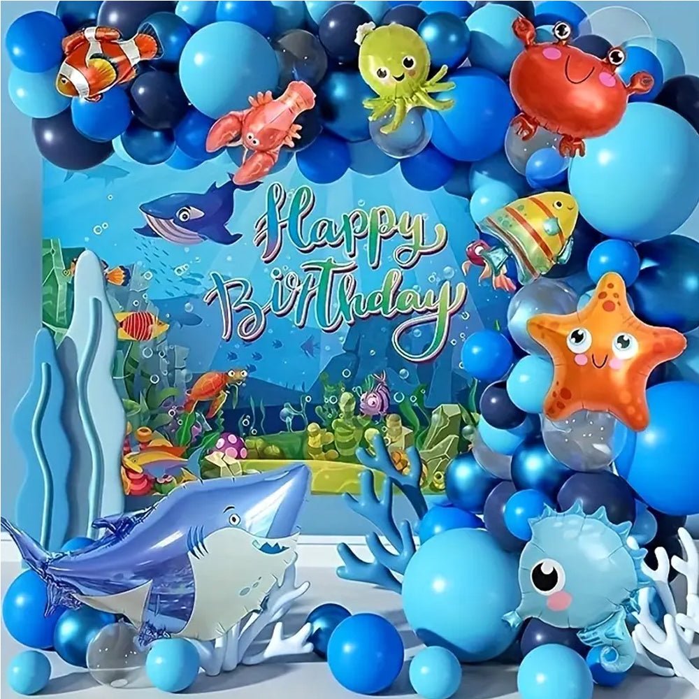 110 Piece Sea Party Decorations - Transform Your Event Into an Ocean Paradise - Kabukis