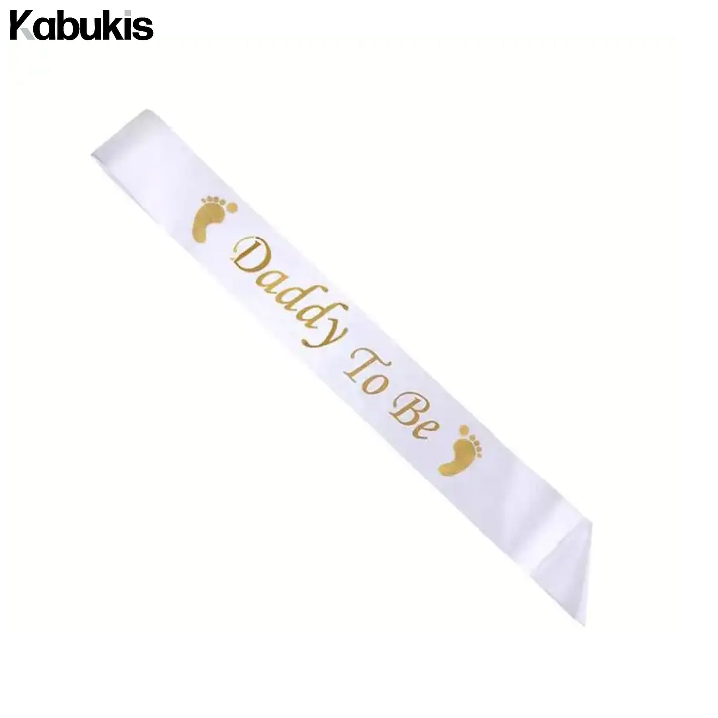 Kabukis 2pc Mom & Dad Baby Shower Canvas Sash Set - Celebrate Parents - to - Be! - Kabukis