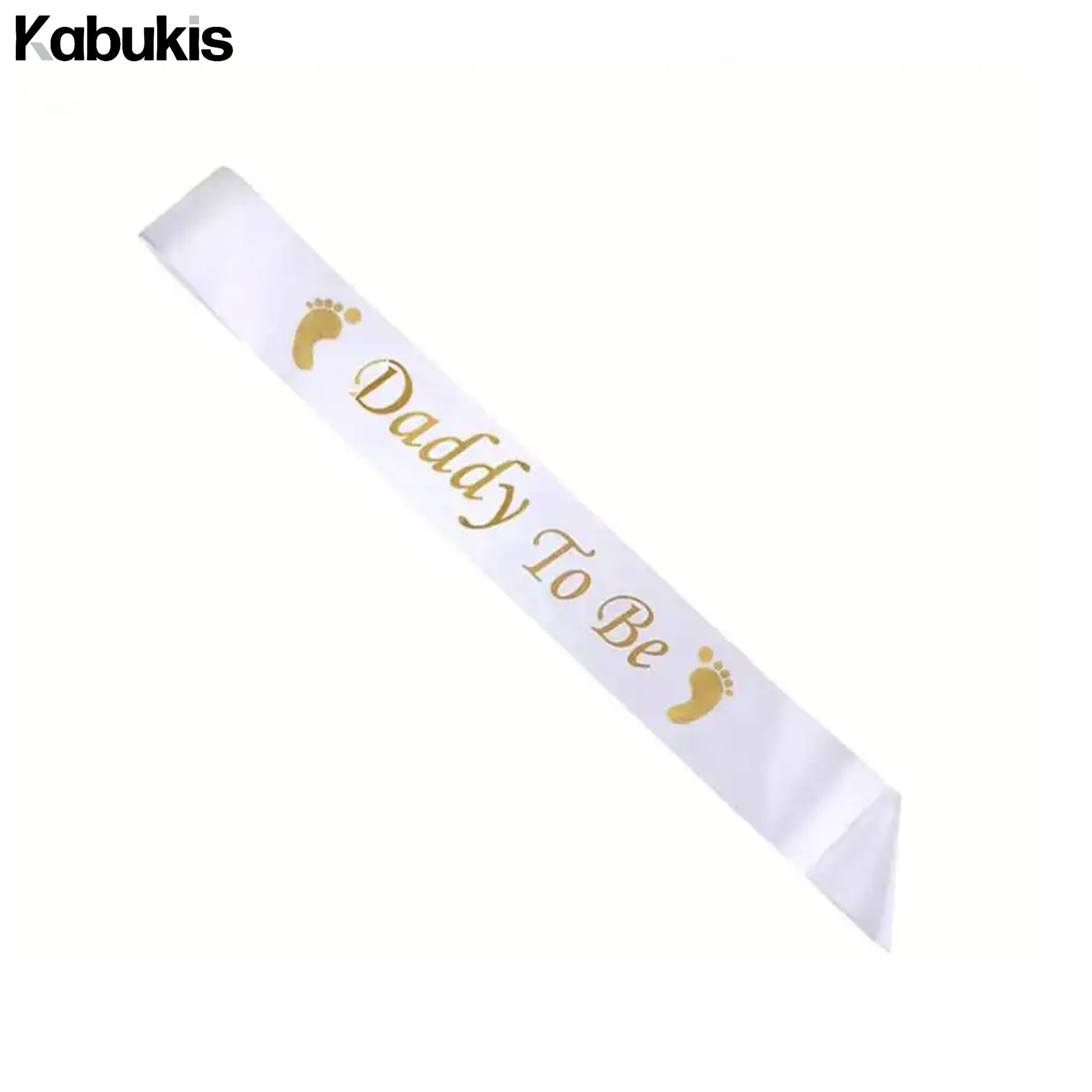 Kabukis 2pc Mom & Dad Baby Shower Canvas Sash Set - Celebrate Parents - to - Be! - Kabukis