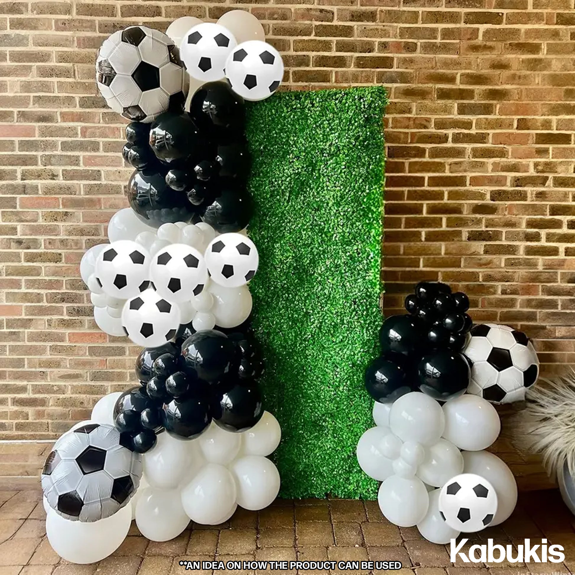 Kabukis 112 Piece Soccer Balloon Arch Kit - Ultimate Football Party Fun - Kabukis