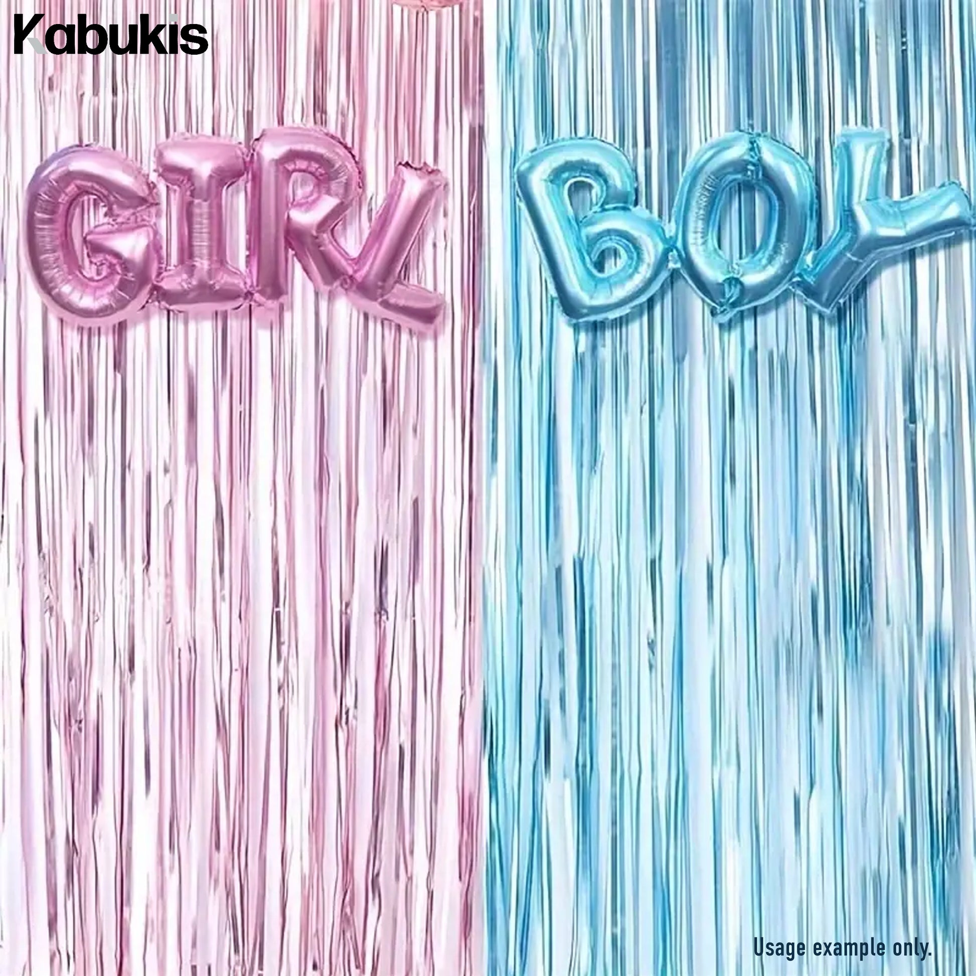Gender Reveal Foil Balloons - Add Joy to Every Shower Celebration! - 2 Piece - Kabukis