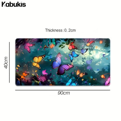 Extra - Large Vibrant Butterfly Desktop Mat - Stunning XXL Mouse Pad Desk Mat - Kabukis