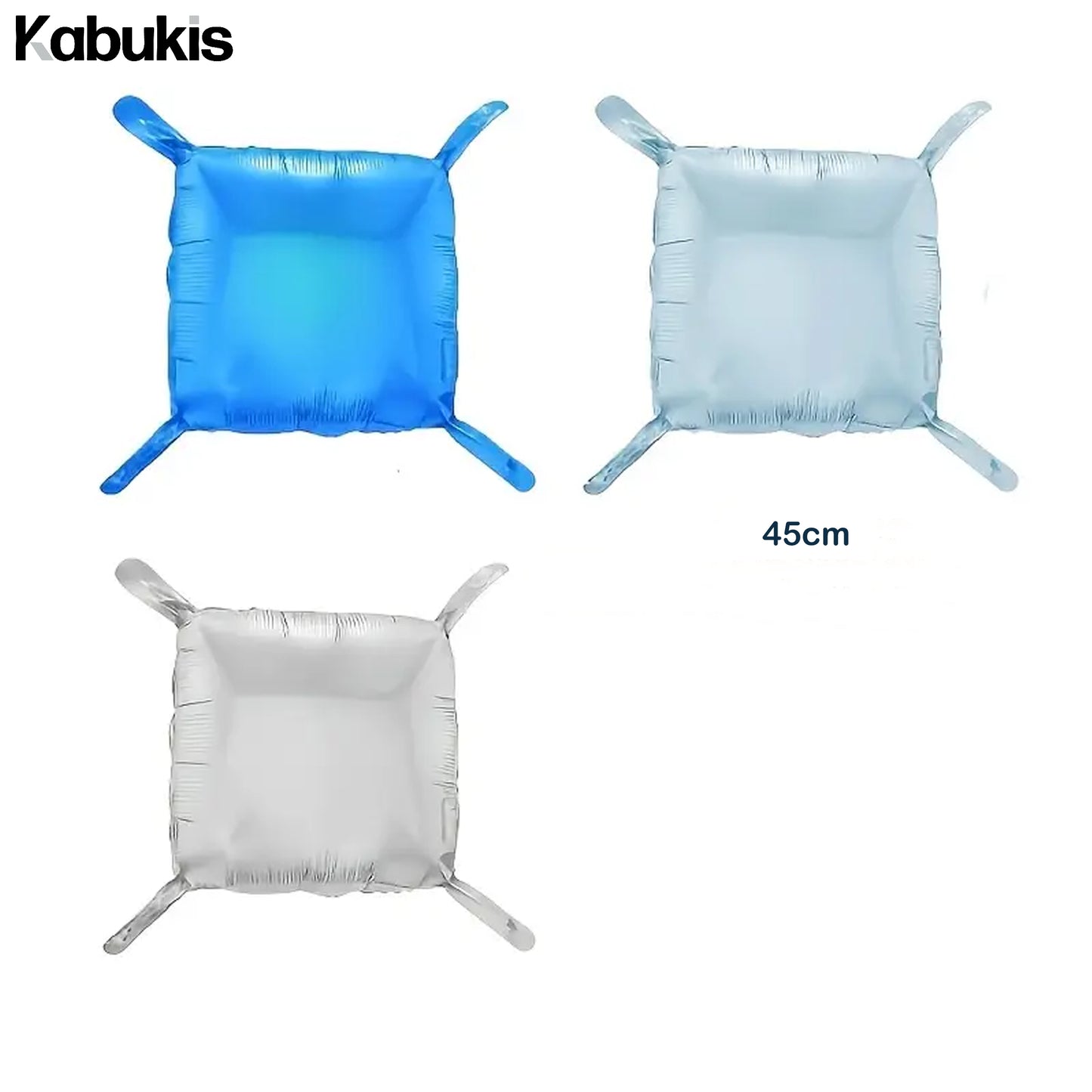 Kabukis 25 Blue Double - Sided Foil Balloons - Stunning Wall Décor Set - Kabukis