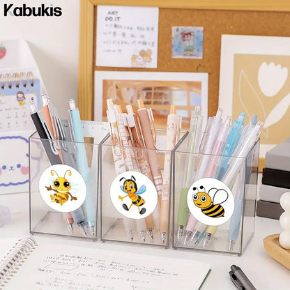 Kabukis 500pcs Bee Insect Sticker Roll - Cute & Funny Labels (10 Designs) - Kabukis