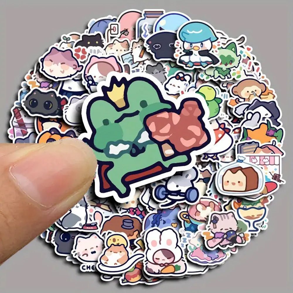100pcs Cute Little Animals Stickers - Kabukis