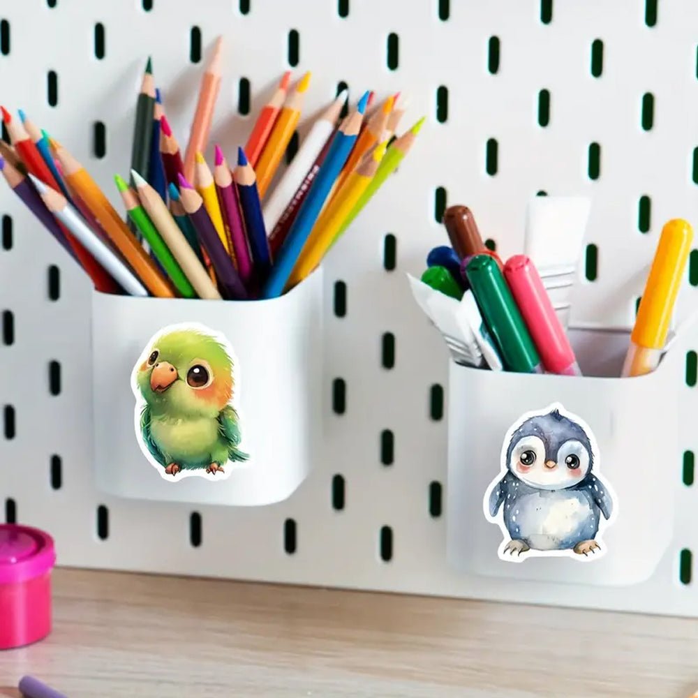 50pcs Cartoon Animal Vinyl Stickers - Kabukis