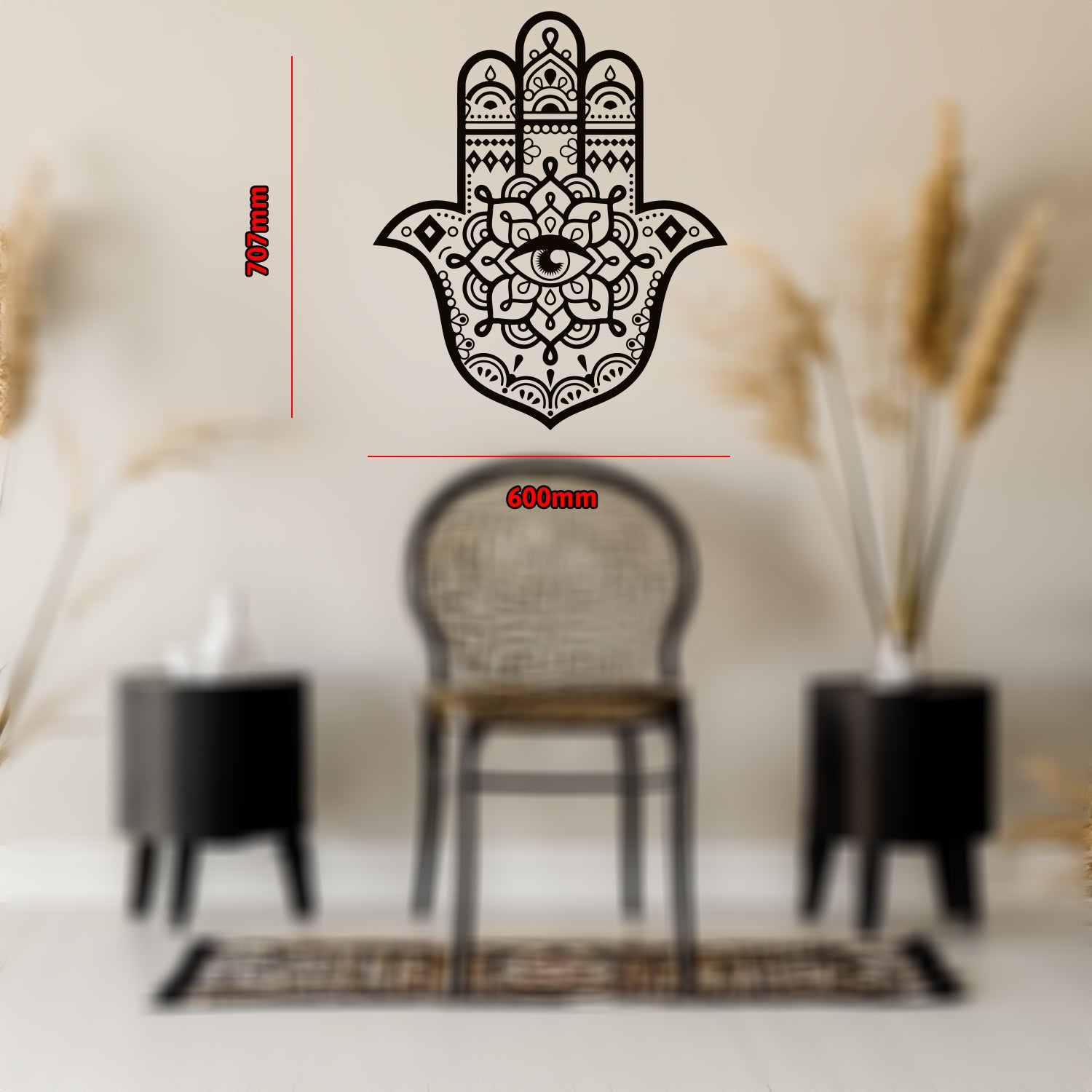 Hamsa Hand Wall Sticker - Kabukis
