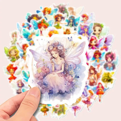 50 Pieces Waterproof Fairy Stickers - Kabukis