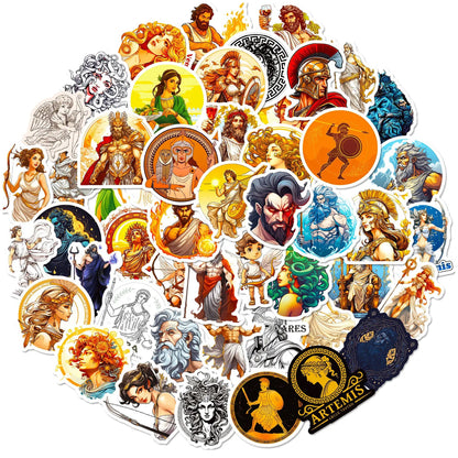 100pcs Greek Aesthetic Mythology Stickers - Inspiring Artistic Flair - Kabukis