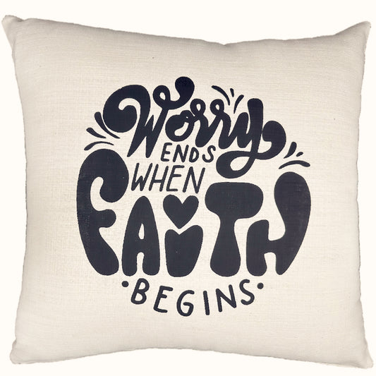 Have Faith Scatter Cushion - Kabukis