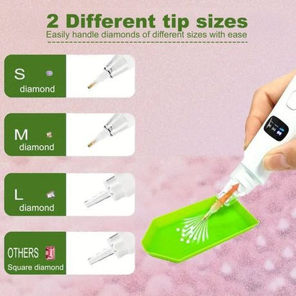 Electric Diamond Dot Painting Vacuum Pen - USB Rechargeable Craft Pen Tool - Kabukis