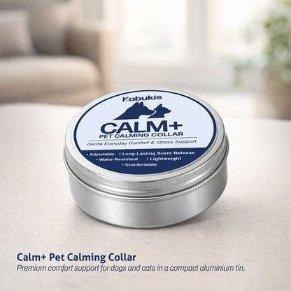 Calm+ Pet Calming Collar - Gentle Comfort & Stress Support for Pets - Kabukis