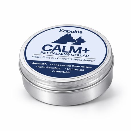 Calm+ Pet Calming Collar - Gentle Comfort & Stress Support for Pets - Kabukis