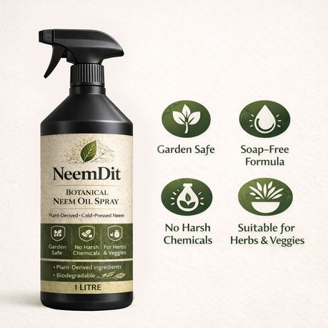 NeemDit Ready To Use Neem Oil Plant Spray 1L - Powerful Natural Care - Kabukis