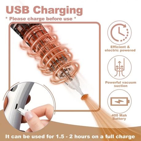 Electric Diamond Dot Painting Vacuum Pen - USB Rechargeable Craft Pen Tool - Kabukis