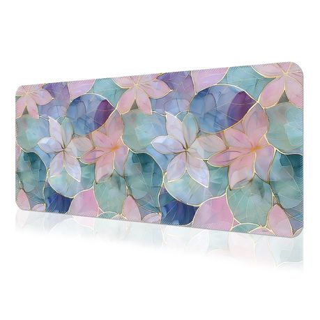 Elegant Floral Design Large Gaming Mouse Pad - Stylish Desk Mat Desk Pad - Kabukis