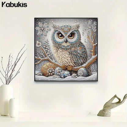 5D Owl Diamond Dot Art Painting Kit - Spark Creativity & Colorful Calm - Kabukis
